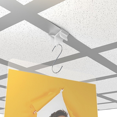 Потолочный зажим для подвешивания CEILING CLAMP, применение
