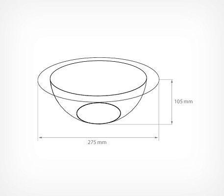 Дисплей-накопитель BOWL, схема, габариты