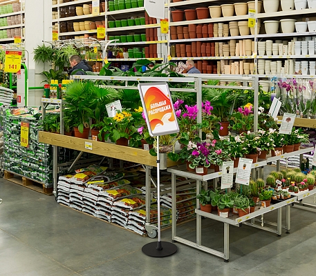 Рекламная стойка с пластиковой клик-рамой  PCF-STAND