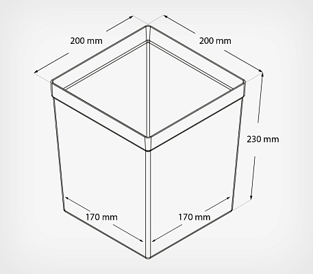 Универсальный контейнер  ICEBOX, схема, габариты