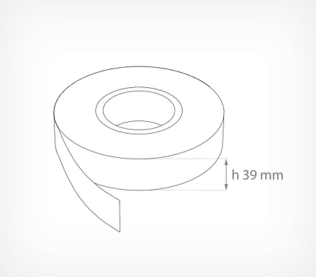 Вставка цветная в ценникодержатель  COLOR-INSERT, схема, габариты
