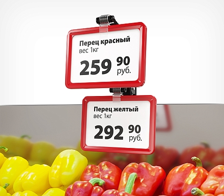 Прищепка с держателями под 2 рамки V-CLAMP-PF