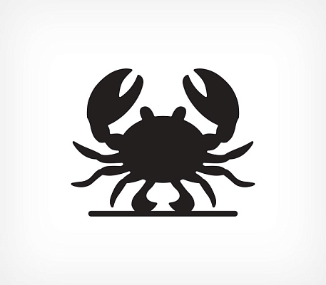 Меловая табличка «Краб» BB CRAB