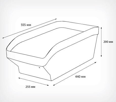 Контейнер универсальный  SPACEBOX, схема, габариты