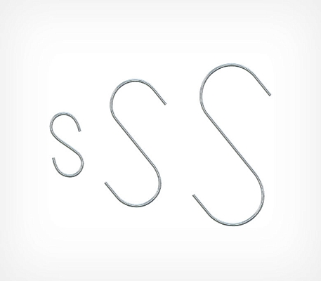 Металлический S-образный крючок S-HOOK