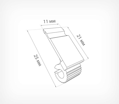 Адаптер для кассет цен PC-ADAPTER-DELI, схема, габариты